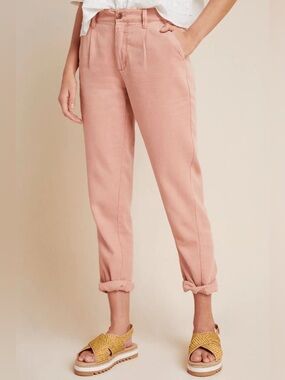 Anthropologie Scout Blush Pink Pleated Pants Size 32